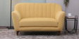 Delfina 2 Seater Sofa in Camel Yellow Colour