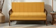 Delnice Sheesham Wood 3 Seater Sofa In Walnut Finish