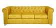 Delport 3 Seater Sofa In Yellow Colour