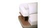 Denali 3 Seater Sofa In White And Brown Color