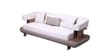 Denali 3 Seater Sofa In White And Brown Color