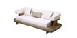 Denali 3 Seater Sofa In White And Brown Color