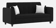 Denmark 3 Seater Sofa In Zed Black Colour