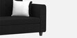 Denmark 3 Seater Sofa In Zed Black Colour