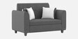 Denmark Fabric 2 Seater Sofa in Charcoal Grey Colour