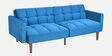 Denzel Sofa Cum Bed In Blue Finish