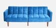 Denzel Sofa Cum Bed In Blue Finish