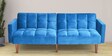 Denzel Sofa Cum Bed In Blue Finish