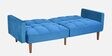 Denzel Sofa Cum Bed In Blue Finish