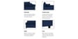 Derado Fabric 2 Seater Sofa in Royal Blue Colour