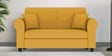 Derado Fabric 2 Seater Sofa in Bold Yellow Colour