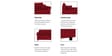 Derado Fabric 2 Seater Sofa in Blood Maroon Colour