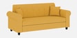 Derado Fabric 3 Seater Sofa in Bold Yellow Colour