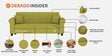 Derado Fabric 3 Seater Sofa in Sea Green Colour