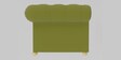Derby Velvet 2 Seater Sofa In Lime Green Colour