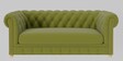 Derby Velvet 2 Seater Sofa In Lime Green Colour