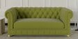 Derby Velvet 2 Seater Sofa In Lime Green Colour