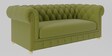 Derby Velvet 2 Seater Sofa In Lime Green Colour