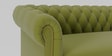 Derby Velvet 2 Seater Sofa In Lime Green Colour