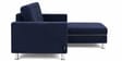 Derek 2 Seater LHS Sofa In Blue Color
