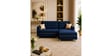 Derek 2 Seater LHS Sofa In Blue Color