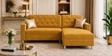 Derek 2 Seater LHS Sofa In Mustard Color