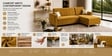 Derek 2 Seater LHS Sofa In Mustard Color