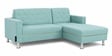 Derek 2 Seater LHS Sofa In Teal Color