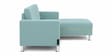 Derek 2 Seater LHS Sofa In Teal Color