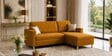Derek 2 Seater LHS Sofa In Mustard Color