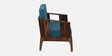 Desna Sheesham Wood 2 Seater Sofa In Blue Colour