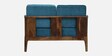 Desna Sheesham Wood 2 Seater Sofa In Blue Colour