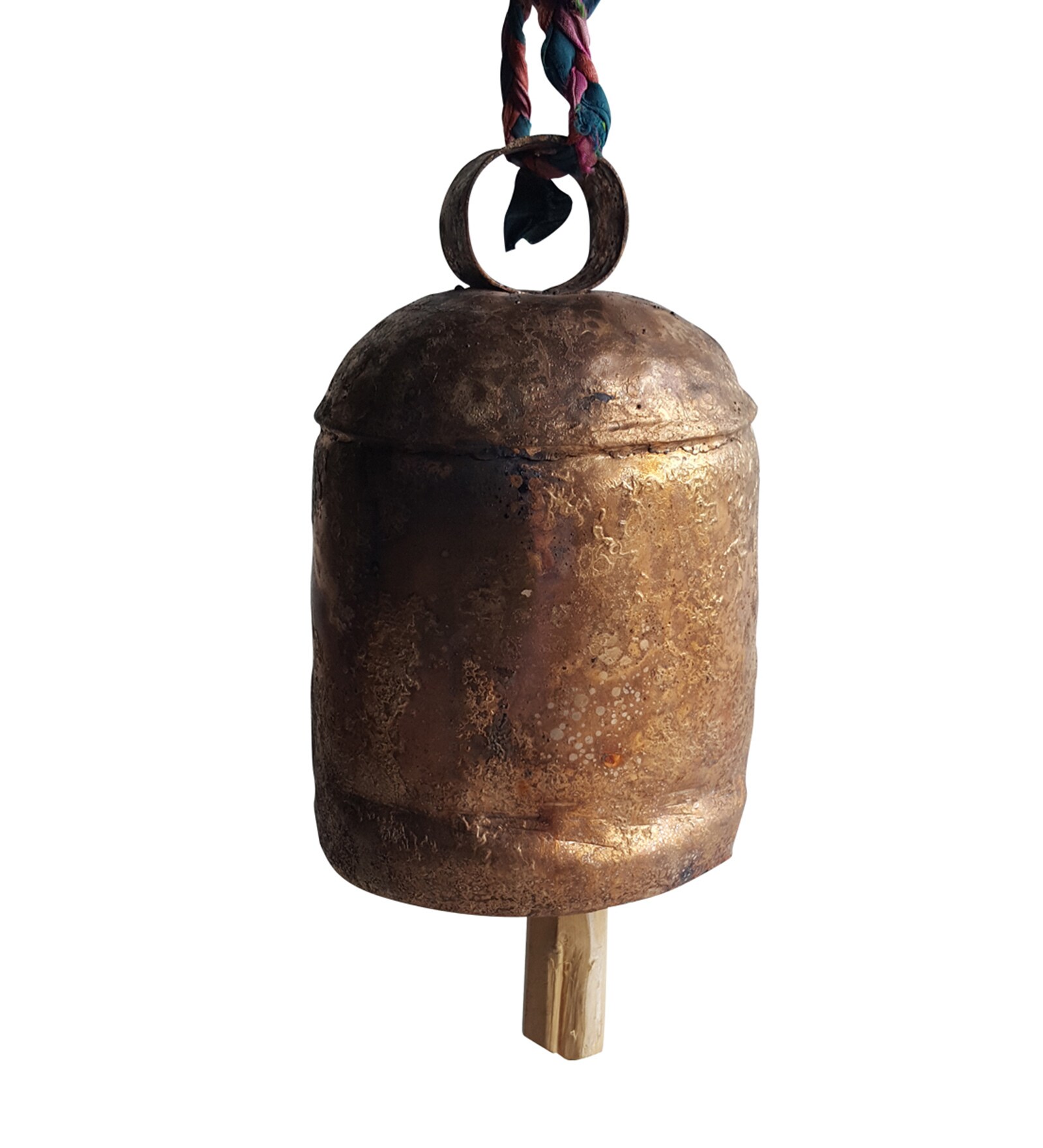 Copper Finish Metal Hanging Bell 