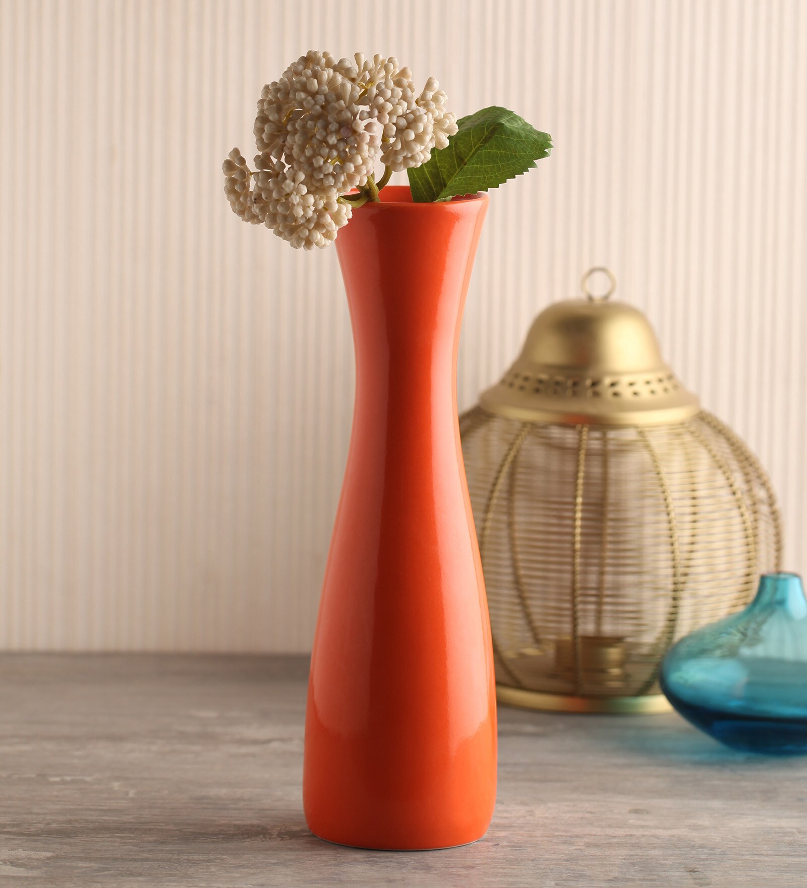 Buy Orange Ceramic Vase By Gaia at 34 OFF by Gaia Pepperfry