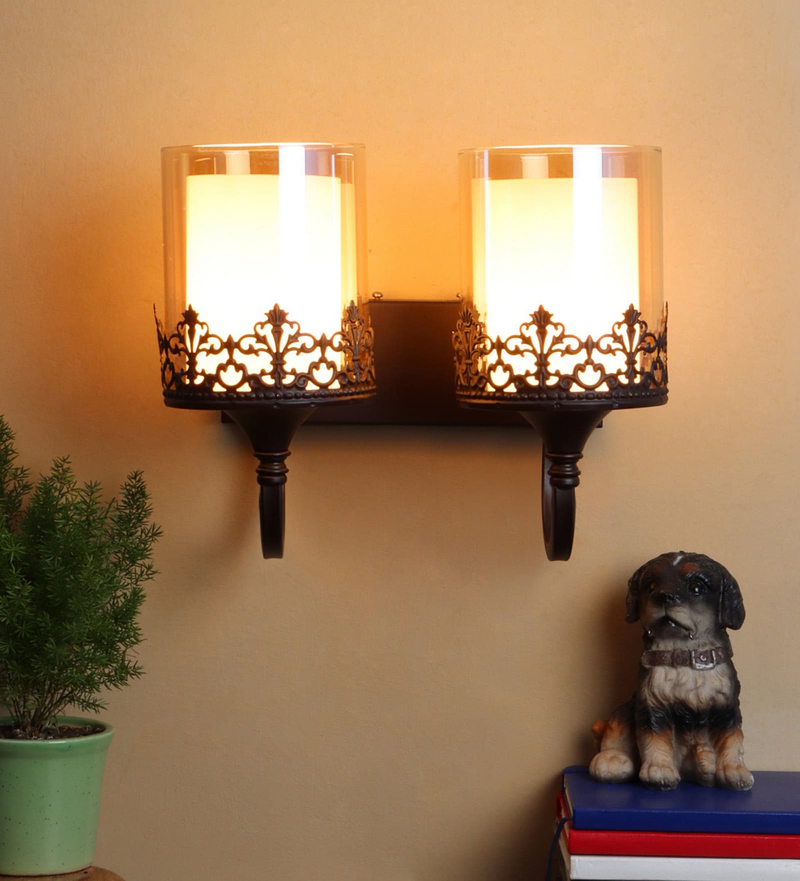 Antz Black Metal Wall Sconces