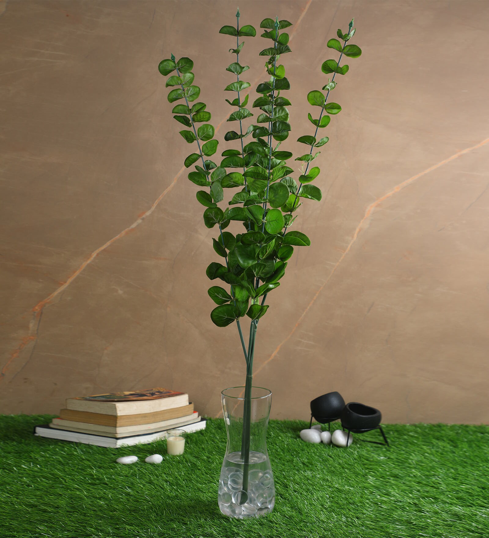 Green Polyurethane Eucalyptus Artificial Flower