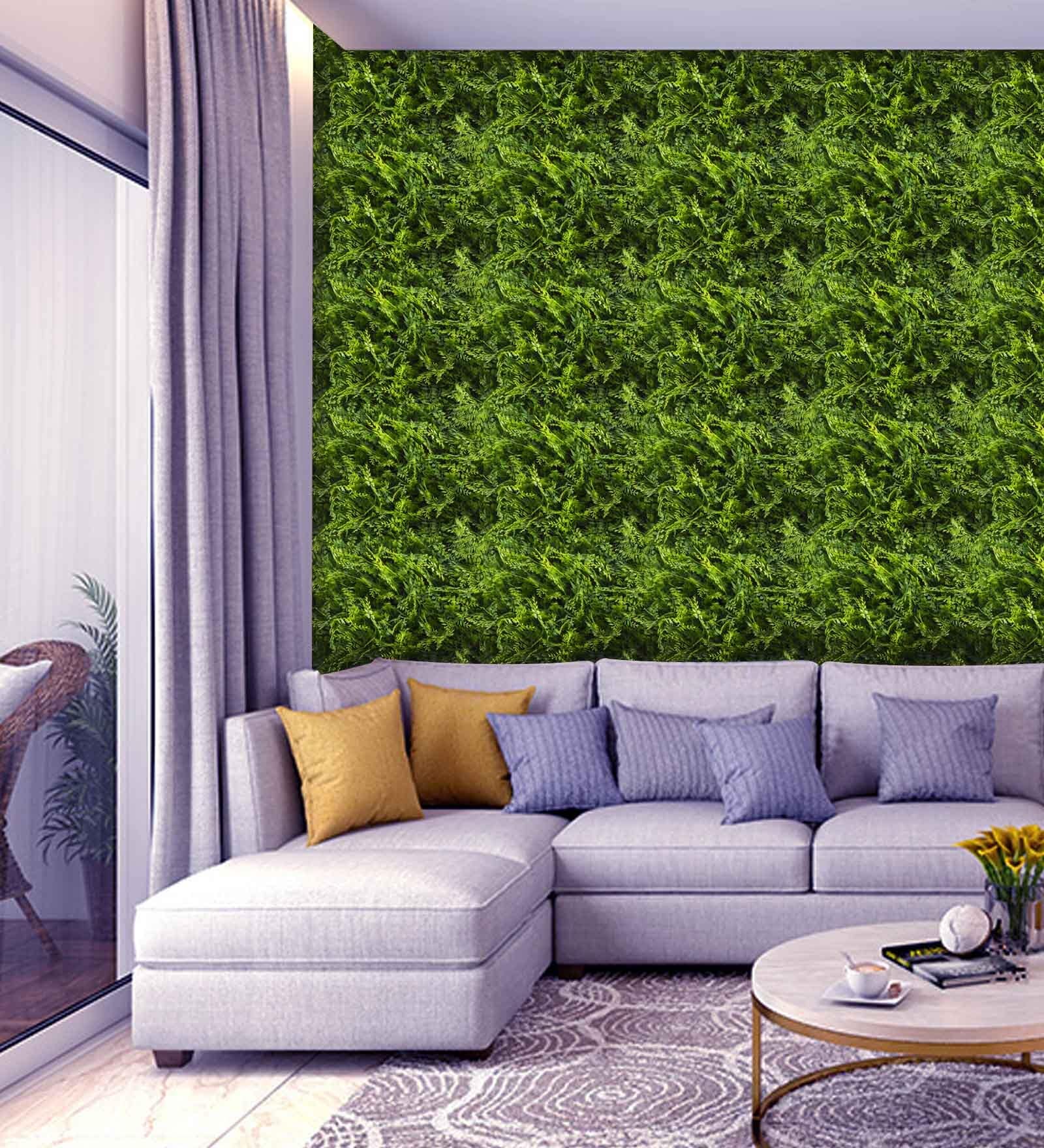 Decorative 50 X 50 Cm Green Polyvinyl Chloride Artificial Grass