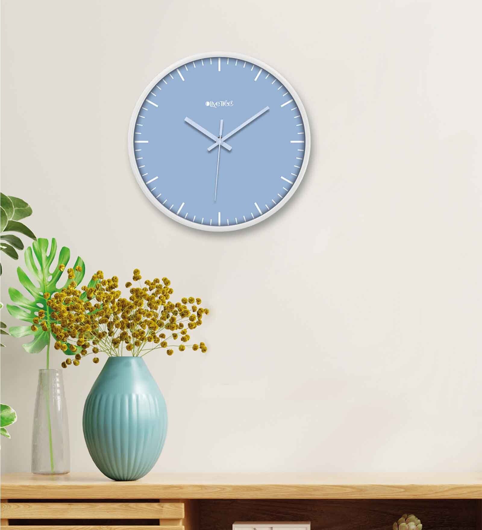 Ezra White ABS Plastic Wall Clock