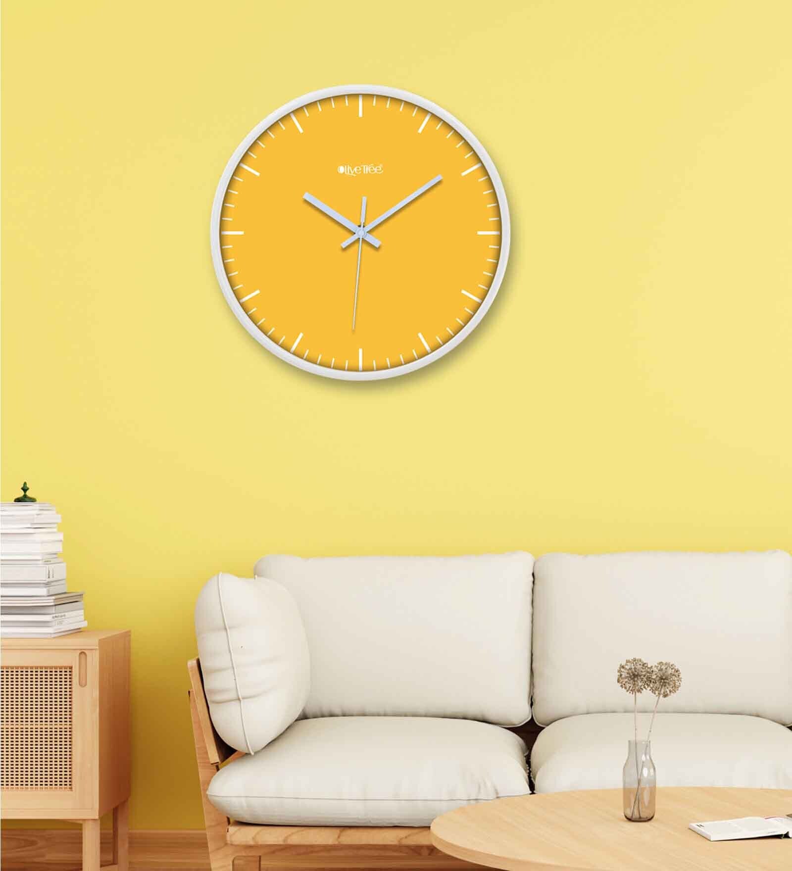 Levi White ABS Plastic Wall Clock