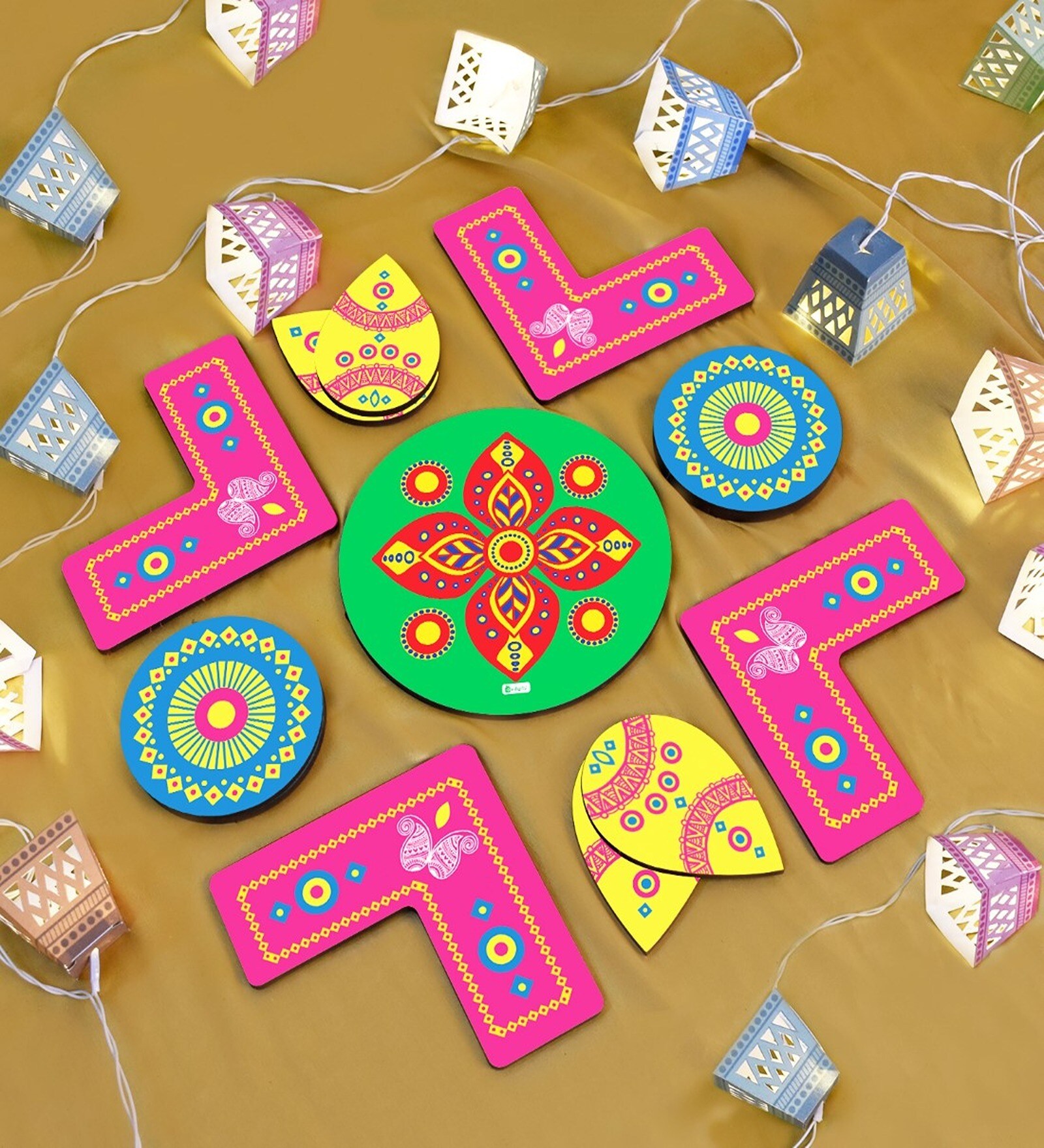 Phoenix Rangoli Paper Buy Decorative Multicolour Paper Rangolis at 30% OFF by Indigifts ...