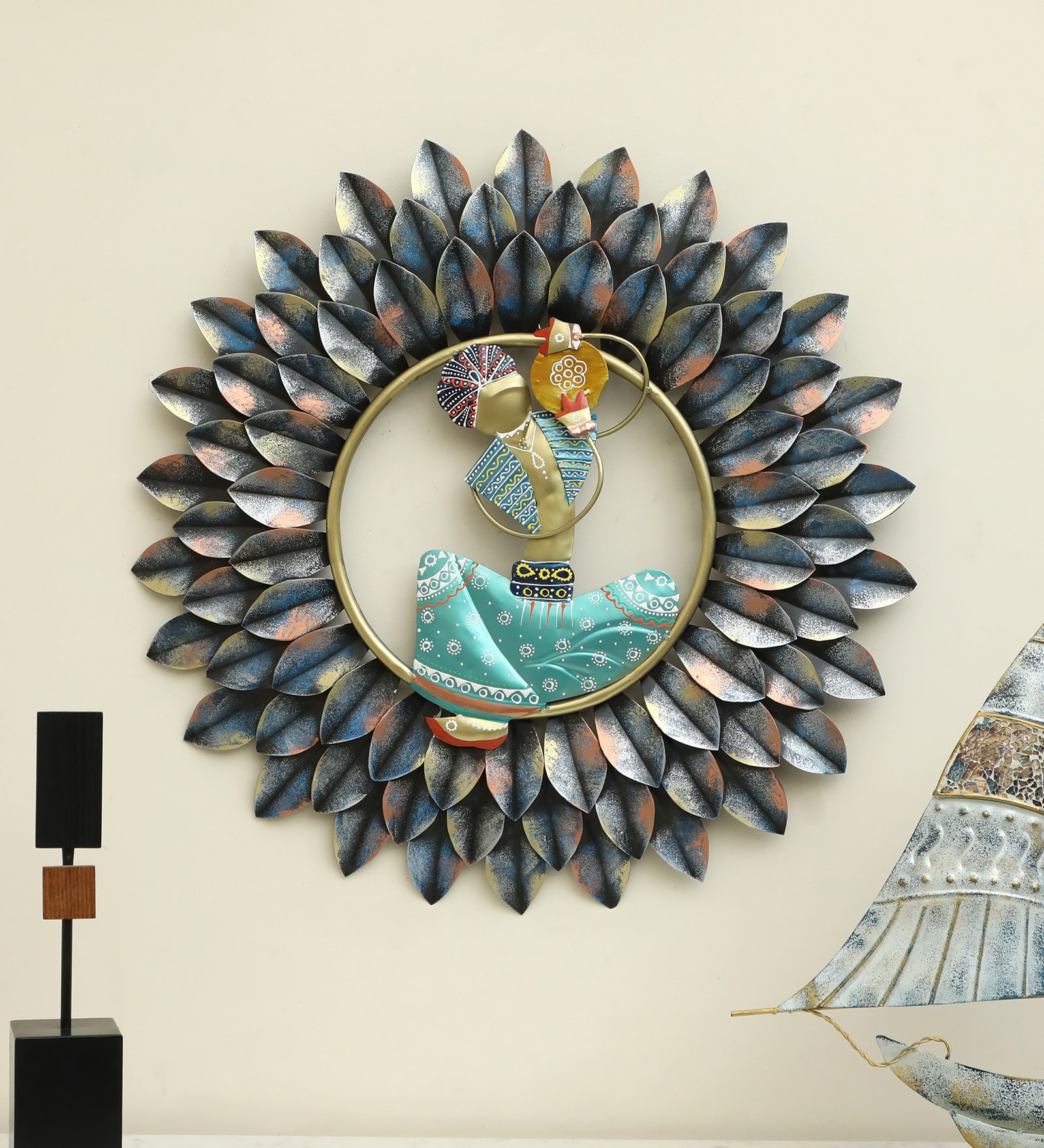 Iron Decornus Blue People and Places Wall Art