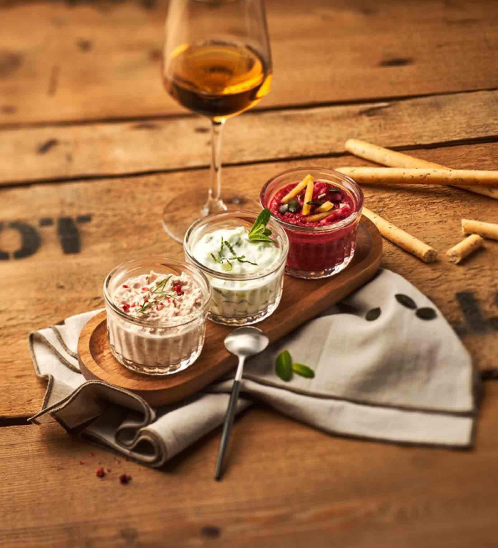 Delice Transparent Glass Aperitif Set Delice Dessert Bowls