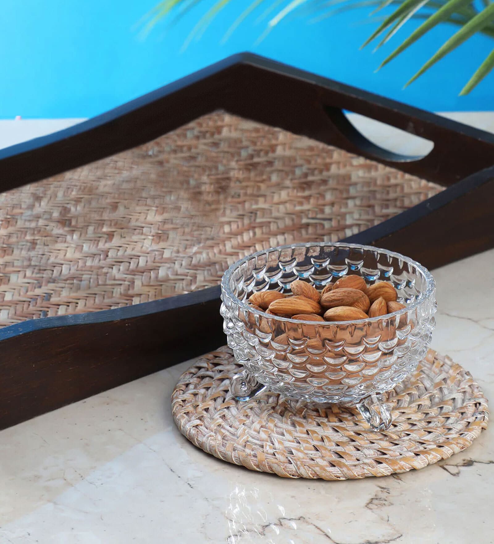 Hammered 200ml Glass Dessert Bowl