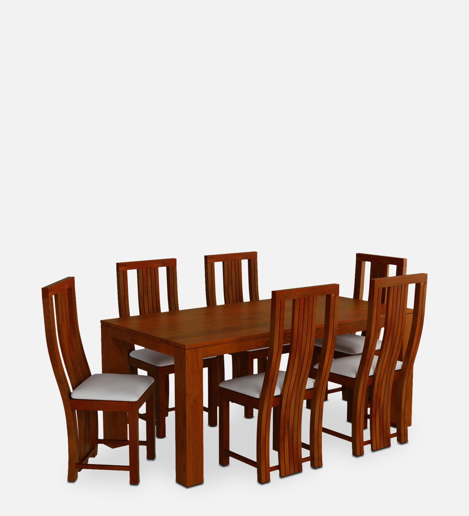 Buy Della 6 Seater Dining Set In Walnut Finish at 59 OFF by Evok