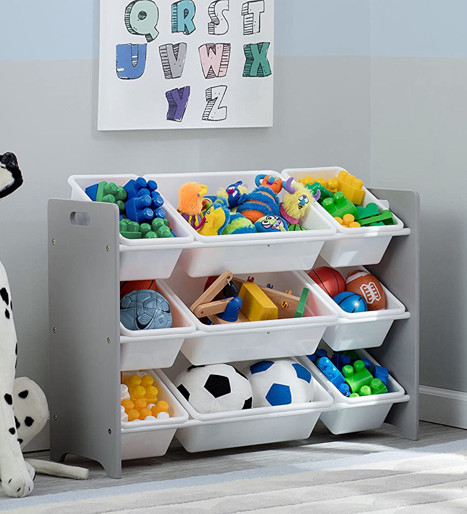 Delta Kids Toy Organizer in White Colour