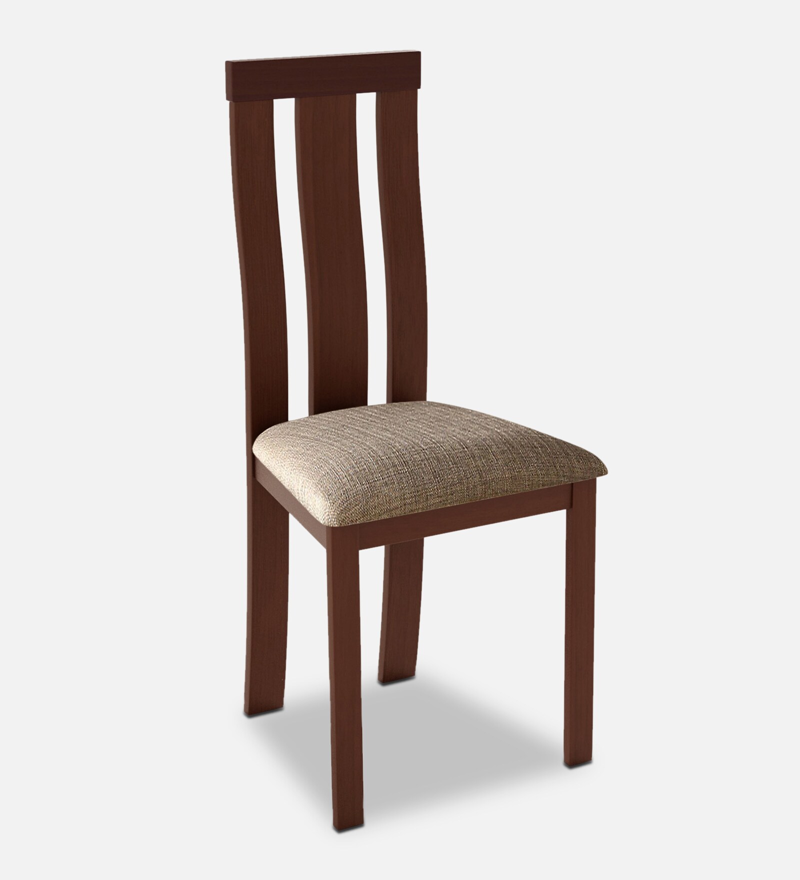 Delton Solid Wood Dining Chair In Walnut Finish (Set Of 2)