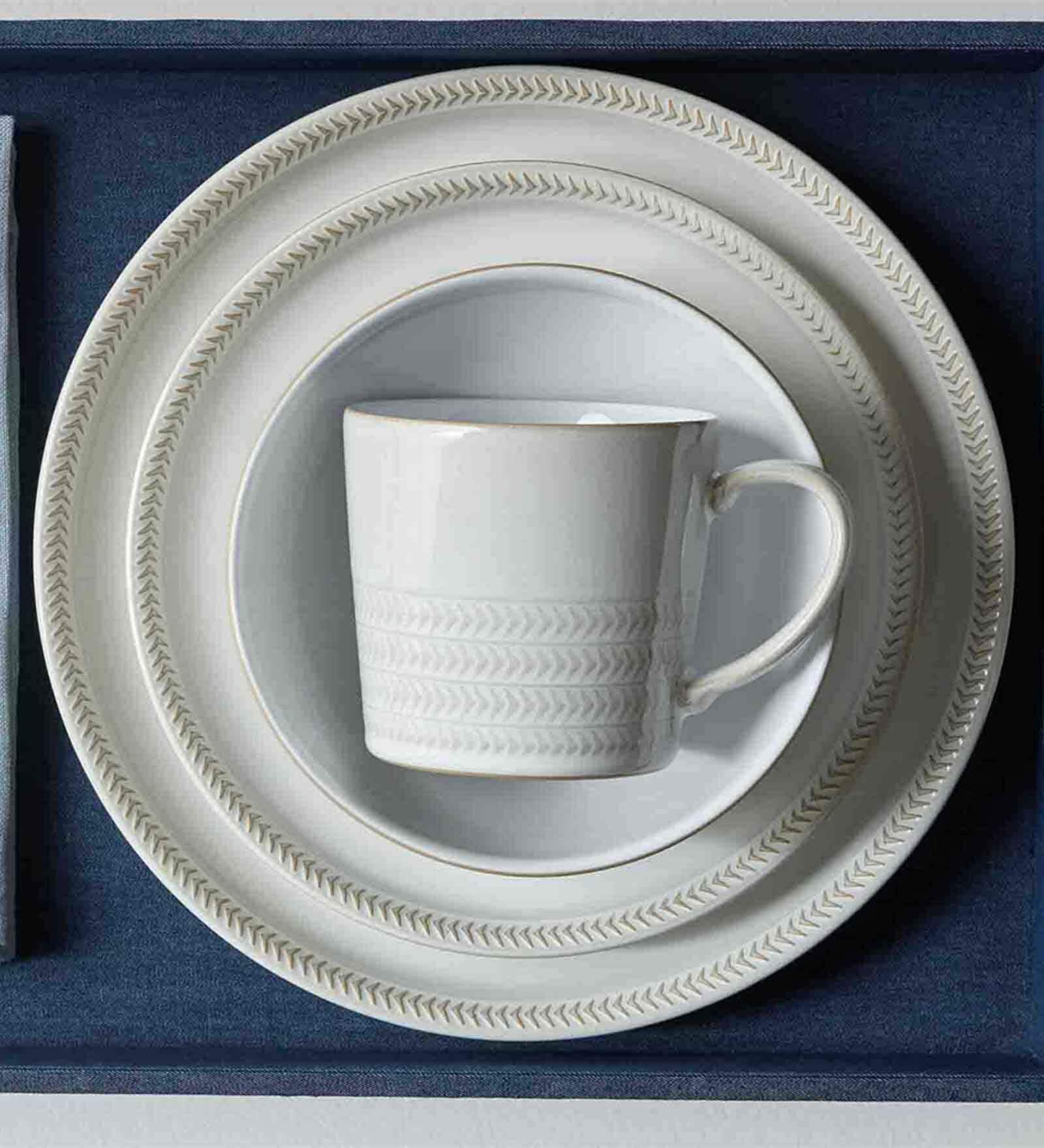 Buy Denby Natural Canvas White Stoneware 1 Pc Dinner Plate at 50 OFF