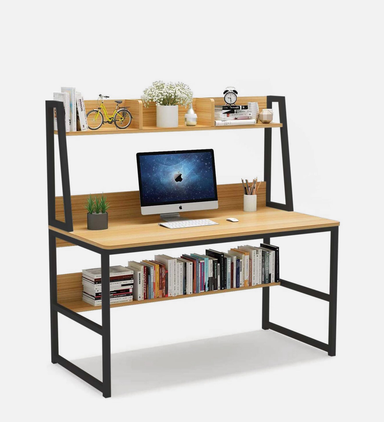 Denver Writing Table in Oak Brown Finish