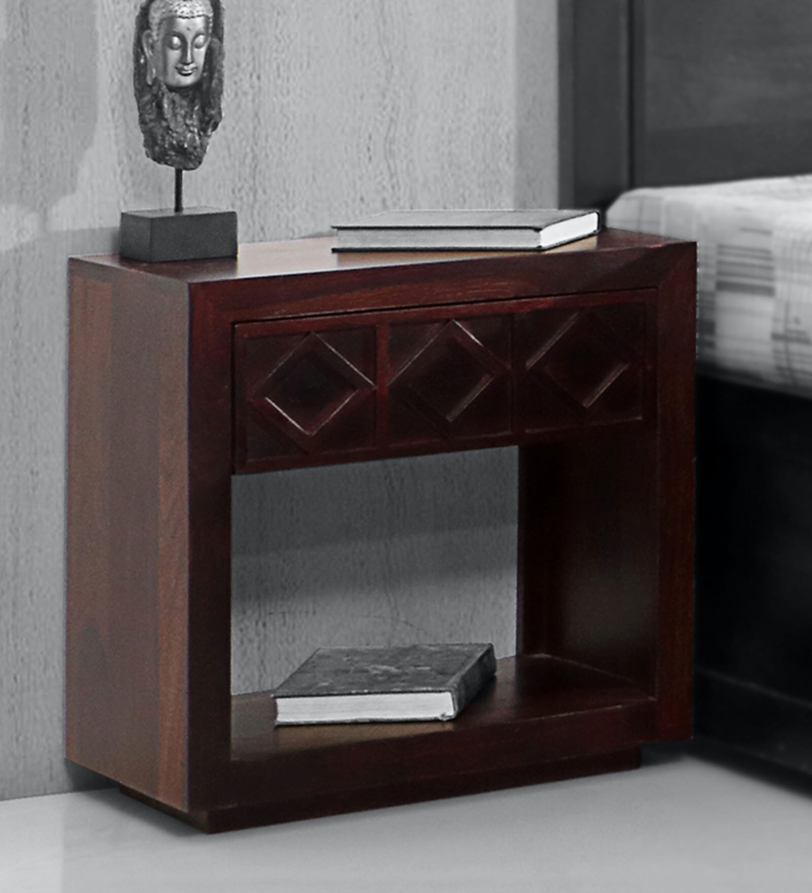 Destiny Night Stand in Walnut Finish