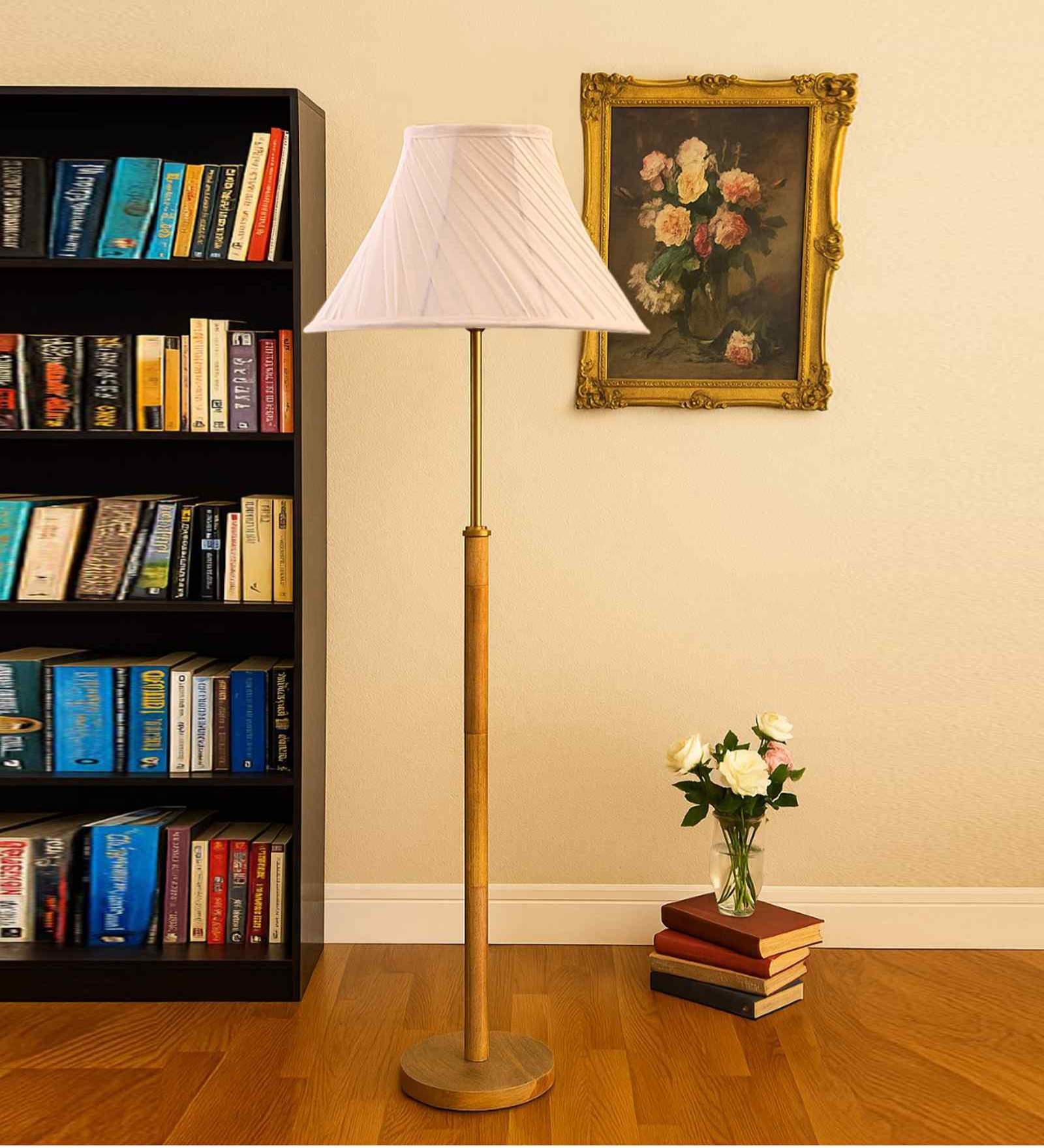 Devansh Cross  Pleated  Soft back with wood Base